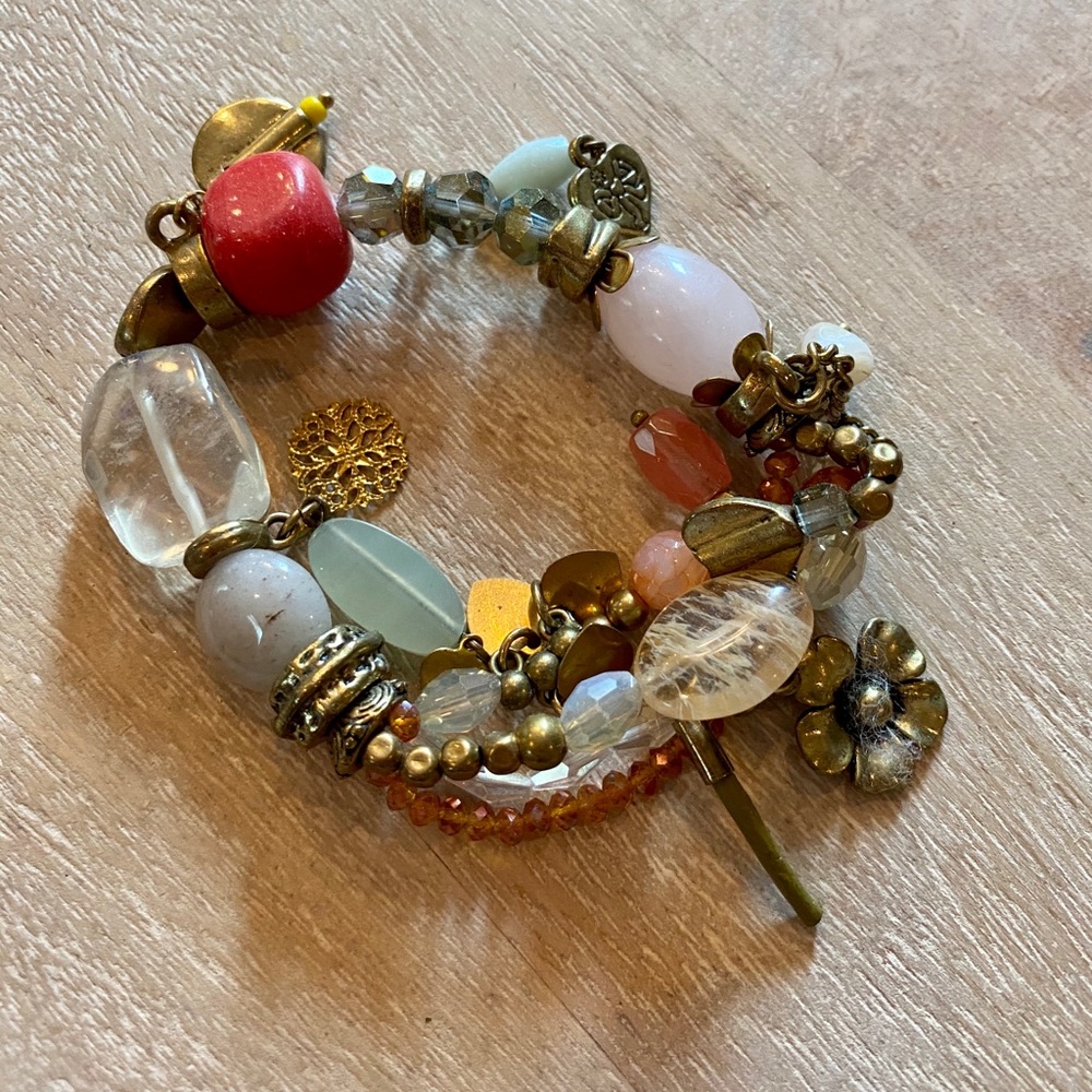 Cute multicolor charm bracelet